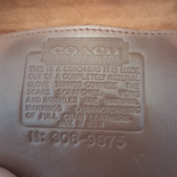 Coach Vintage Casino Handbag in British Brown Leather - Picture 8 of 8